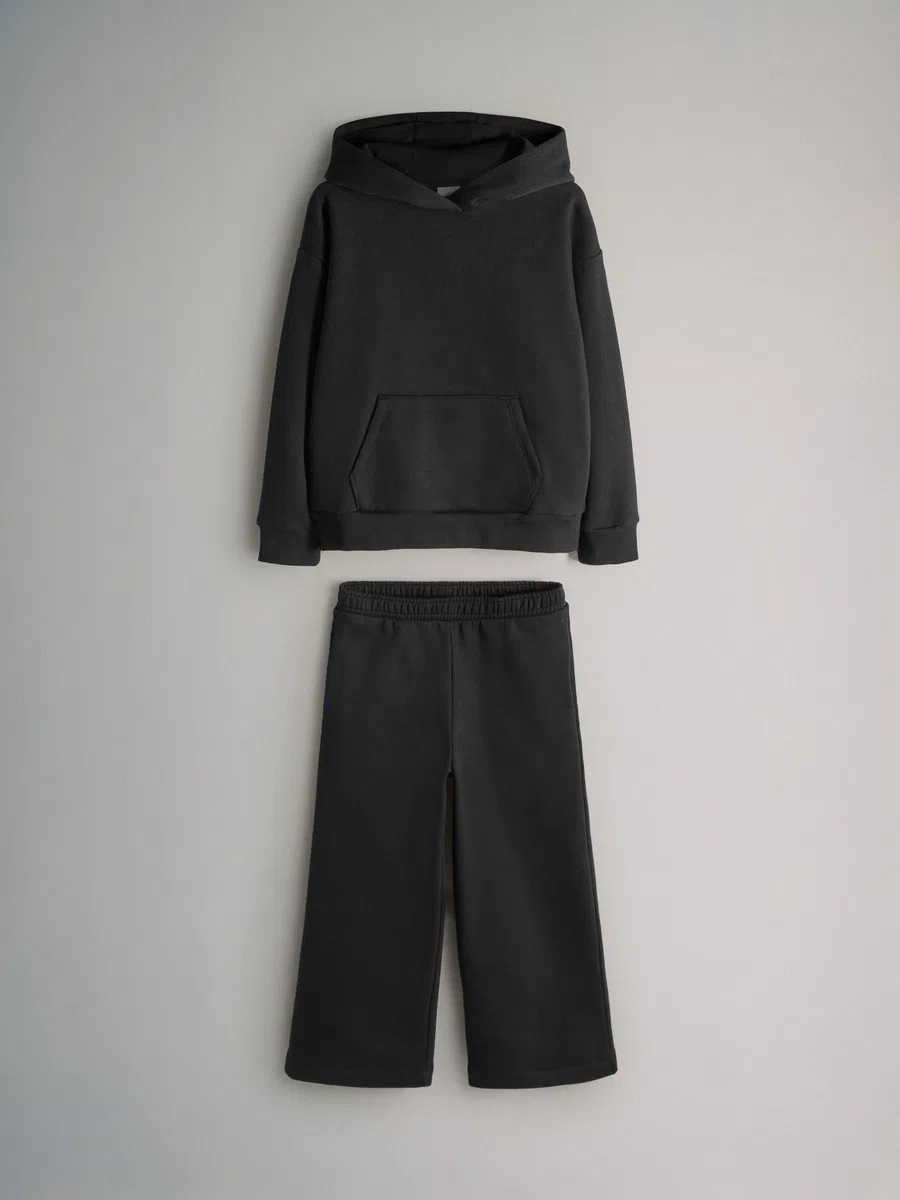 THE SET Jungen Hoodie und Jogginghose mit weitem Bein, 2er-Pack