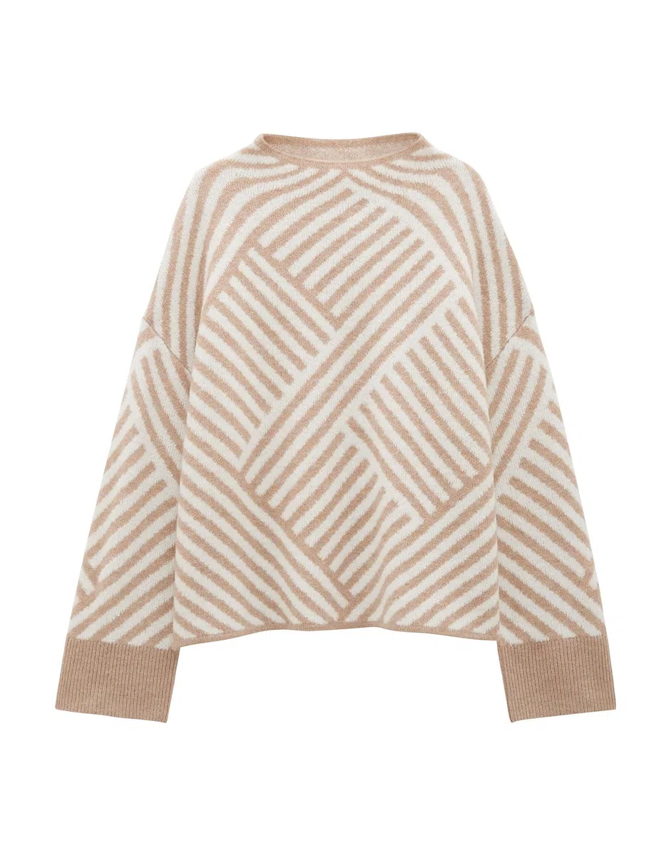 someday Damen Pullover | Strickpullover Tonica Loose mit Wolle und Mohair