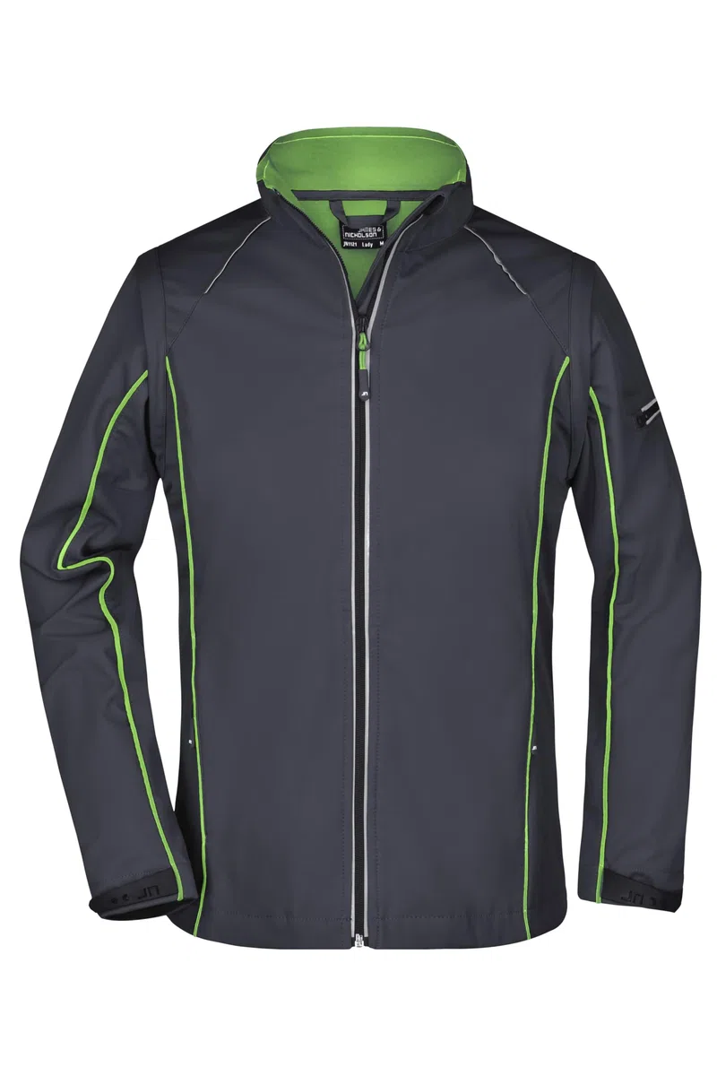 James & Nicholson Damen Softshelljacke mit abzippbaren Ärmeln - Taillierte Funktionsjacke mit TPU-Membran