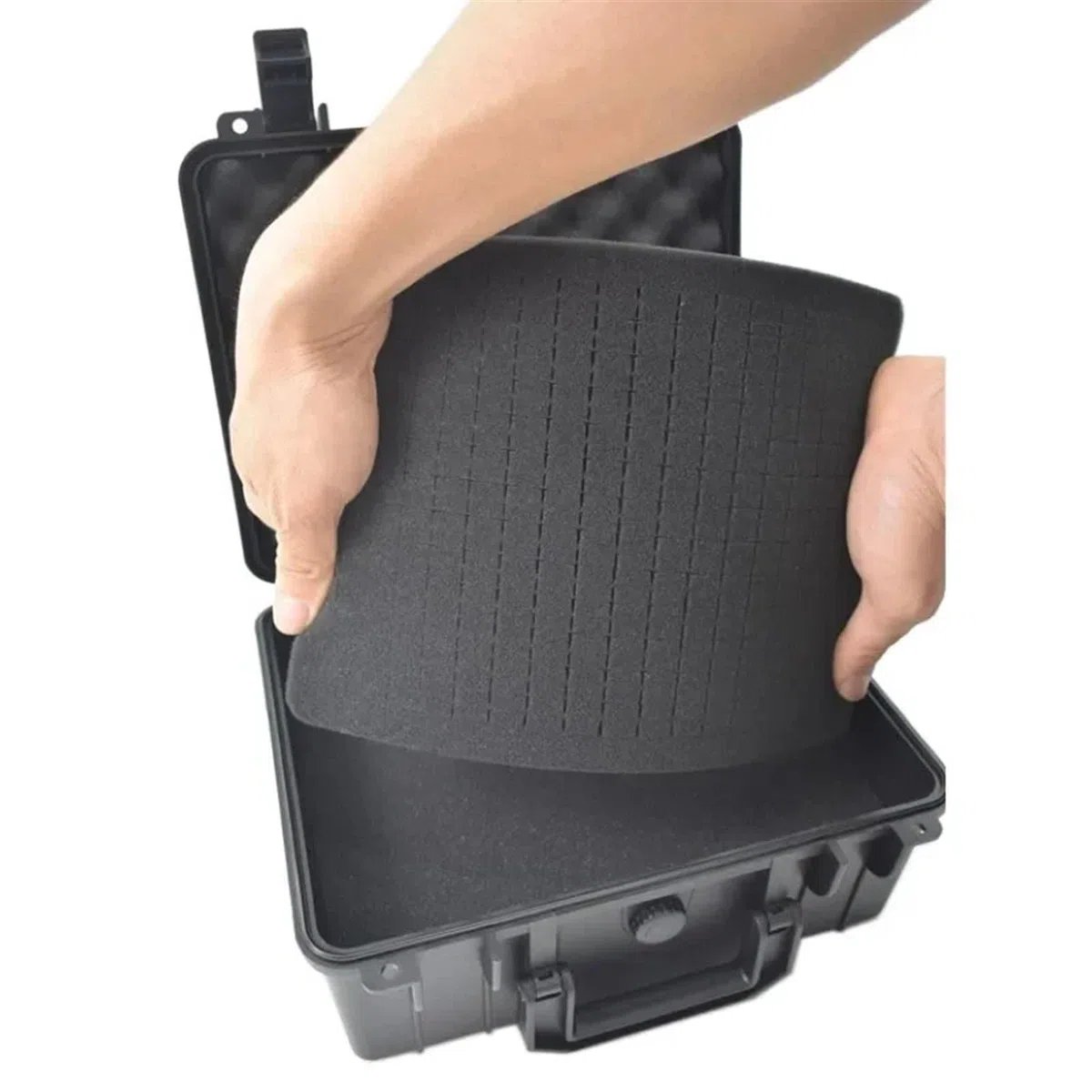 Wasserdichter Hartschalen-Werkzeugkasten, Sicherheitsschutzbox, tragbarer Organizer, Hardware-Aufbewahrungskoffer, schlagfester Instrumentenkoffer für Strandtourismus(280x240x130mm)