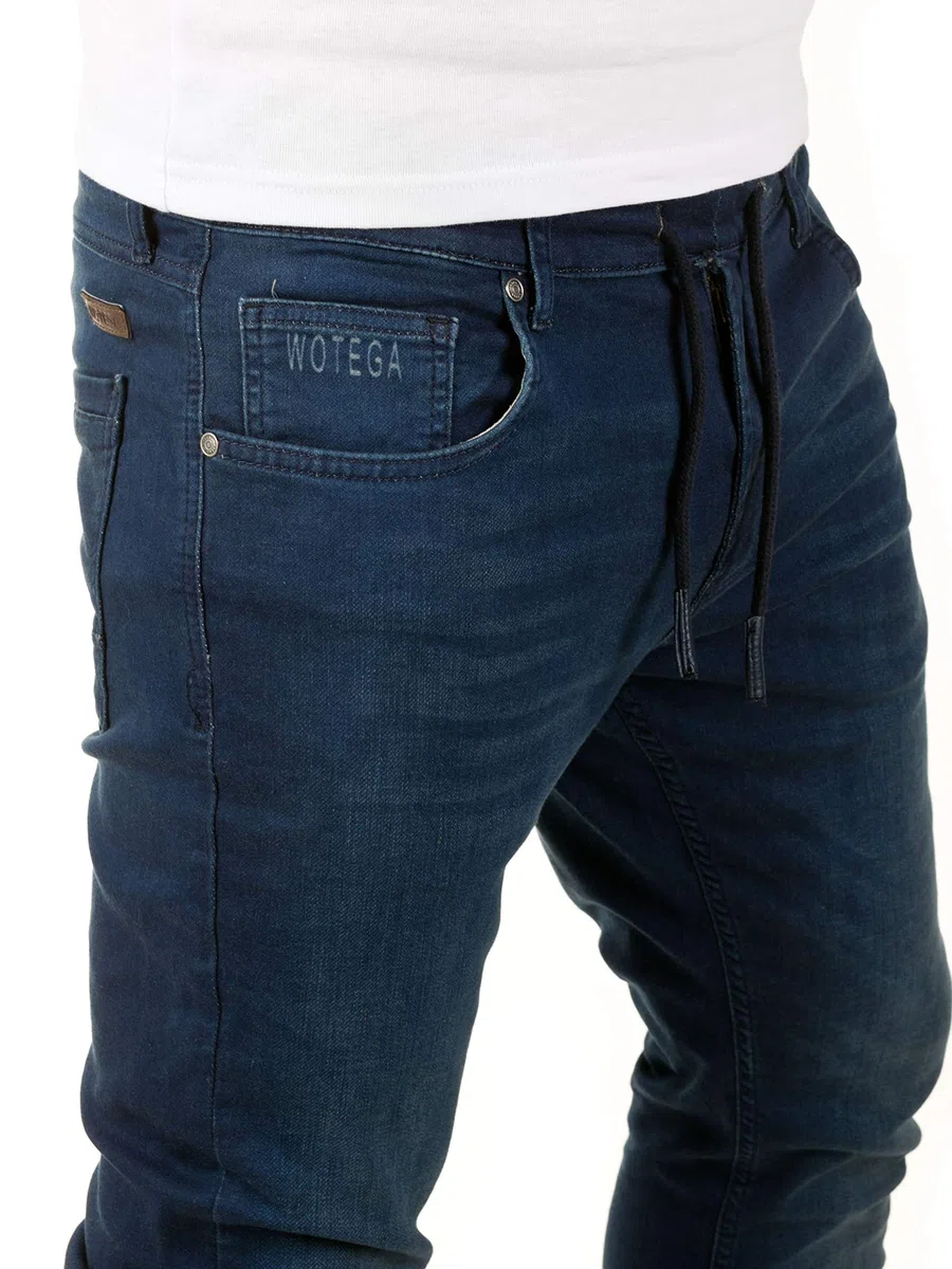 WOTEGA Noah - Herren Jeans - Sweathose in Jeansoptik - Männer Jogging Jeans Slim
