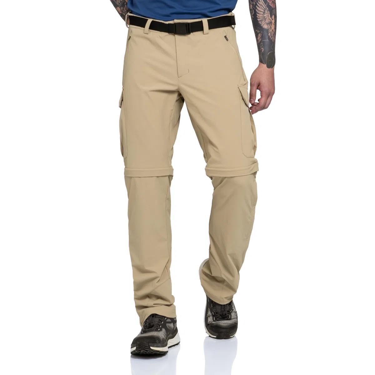 Schöffel Herren Pants Kyoto3, Zip Off Trekkinghose aus kühlendem 4-Wege-Stretchmaterial, funktionale Wanderhose mit UV-Schutz