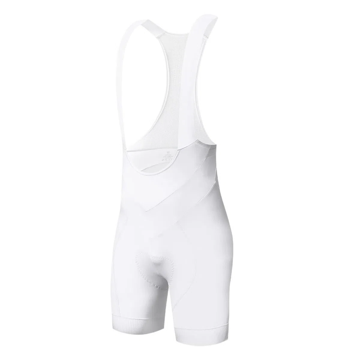 Damen-Radler-Trägerhosen Damen-Radsport-Trägershorts, hohe Taille, Fahrradhose, 6-Stunden-Fahrradpolster, schmale Passform, Radsport-Trägershorts, Rennradhose(White,M)