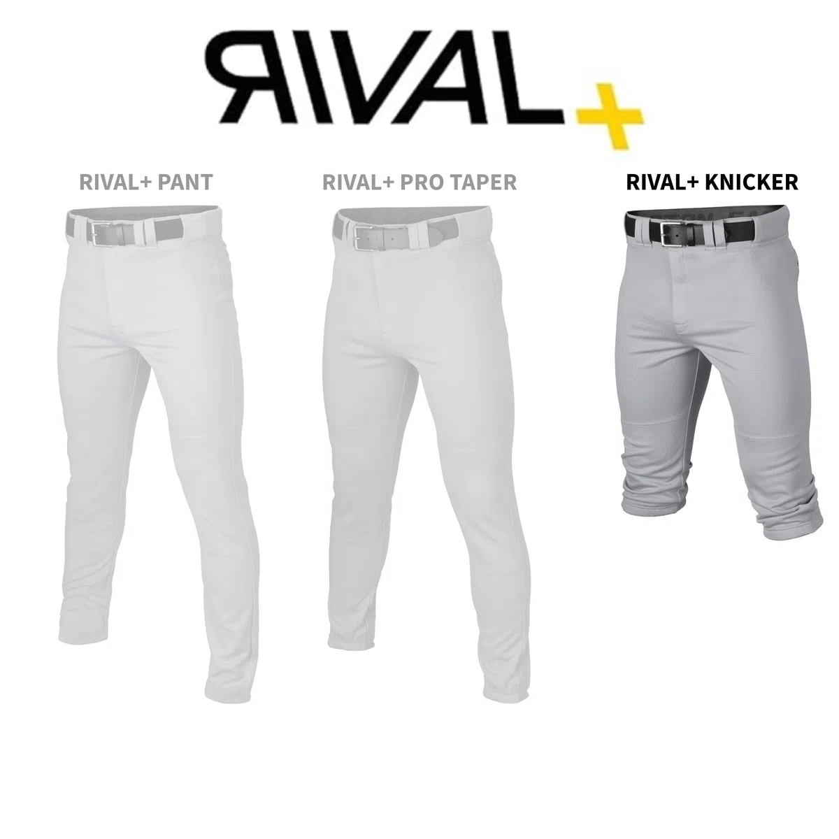 Easton Rival+ Knicker Baseballhose 2021 Jugendliche, solide, paspelierte Baseballhose