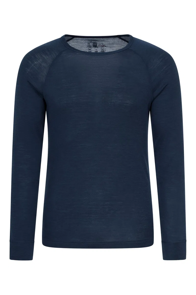 Mountain Warehouse Talus Herren-Langarmshirt mit Reißverschluss - Runde Halsausschnitt & Reißverschluss - Unterhemd Funktionsunterwäsche, Thermounterwäsche