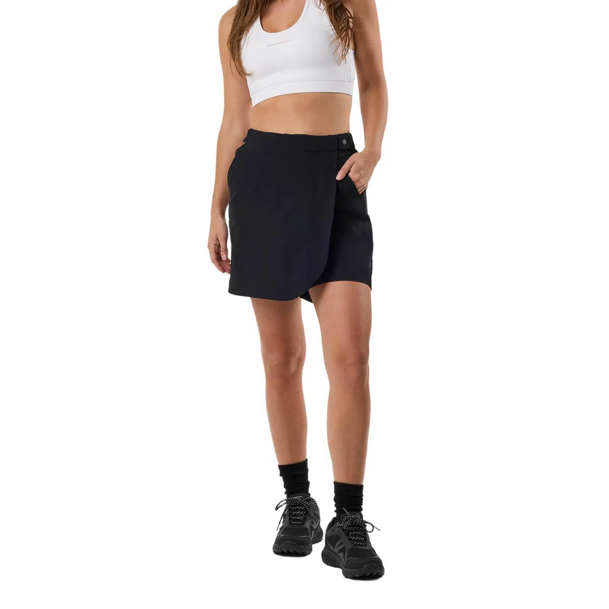 Swedemount Trondheim Trekking Skort für Damen Outdoor-Rock zum Wandern mit Taschen