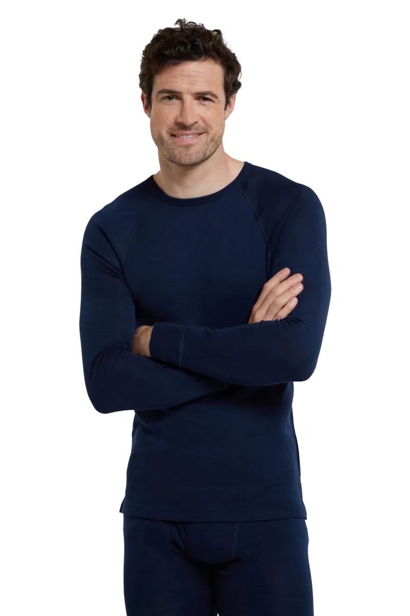 Mountain Warehouse Talus Herren-Langarmshirt mit Reißverschluss - Runde Halsausschnitt & Reißverschluss - Unterhemd Funktionsunterwäsche, Thermounterwäsche
