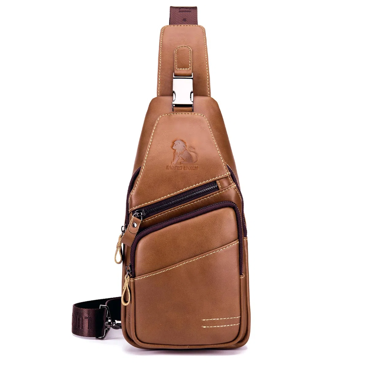 pundarika Leder Brust Tasche Männer Leder Umhängetasche Business Freizeit Crossbody Tasche Reise Arbeit kleine Handtasche