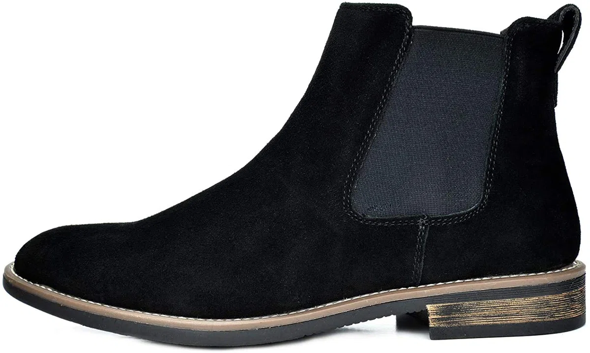 Bruno Marc Herren Chelsea Boots Wildleder Stiefel Stiefeletten