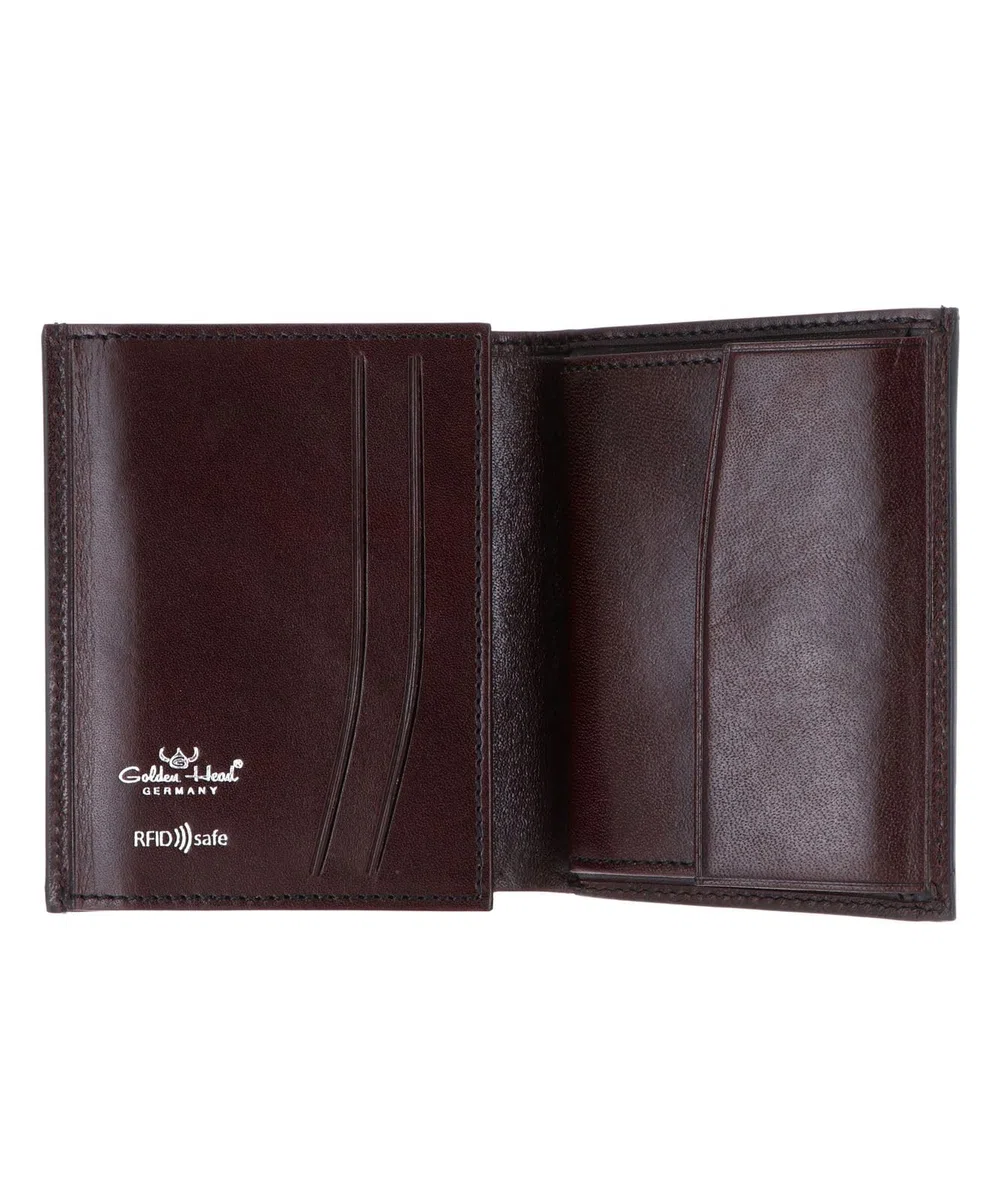 Golden Head Leder Geldbörse Colorado RFID Protect Kombischeintasche 1119 Bordeaux weinrot