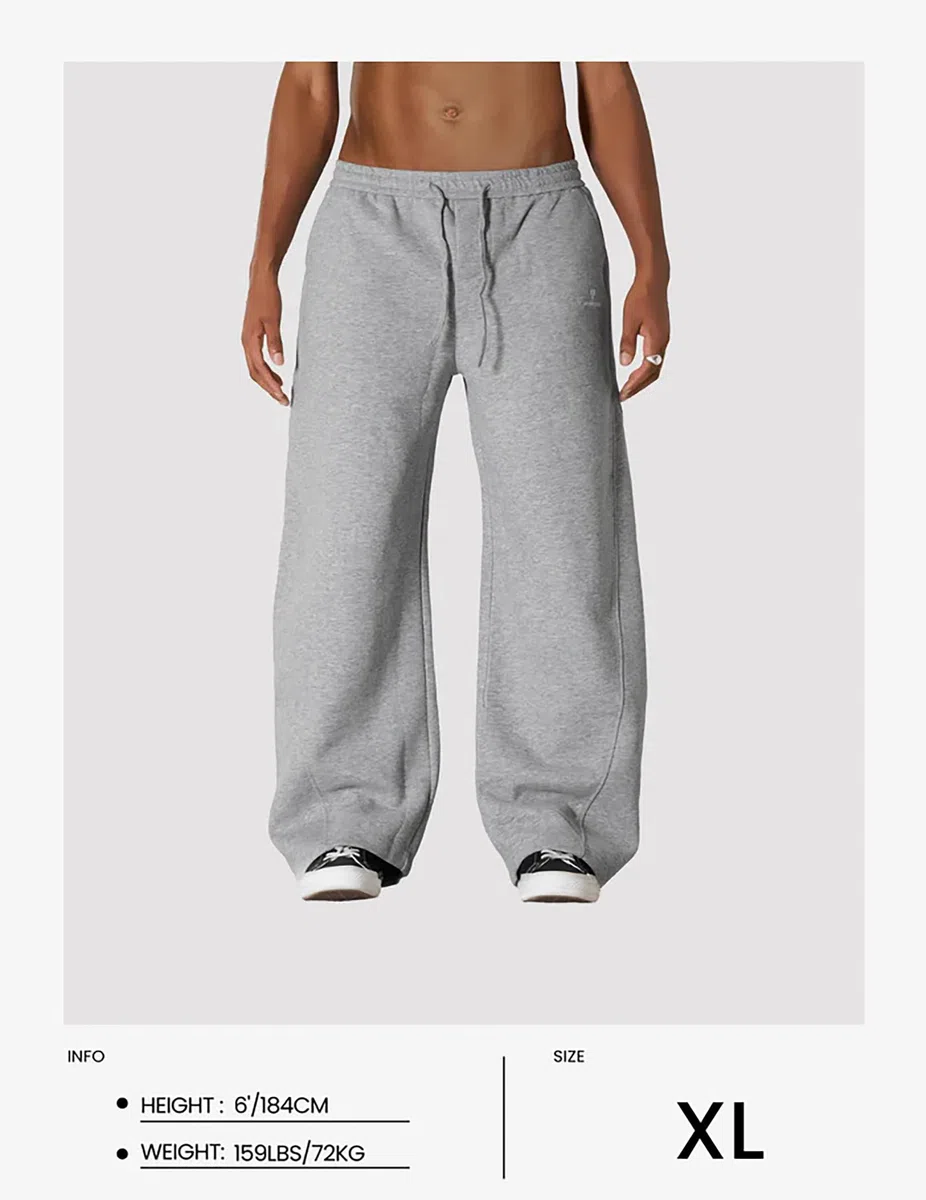 Aelfric Eden Baggy Jogginghose Herren Basic Sporthose Damen Lang Sweatpants Weites Bein Unisex Trainingshose mit Taschen Bequeme Freizeithose Streetwear High Waist Lockere Hose