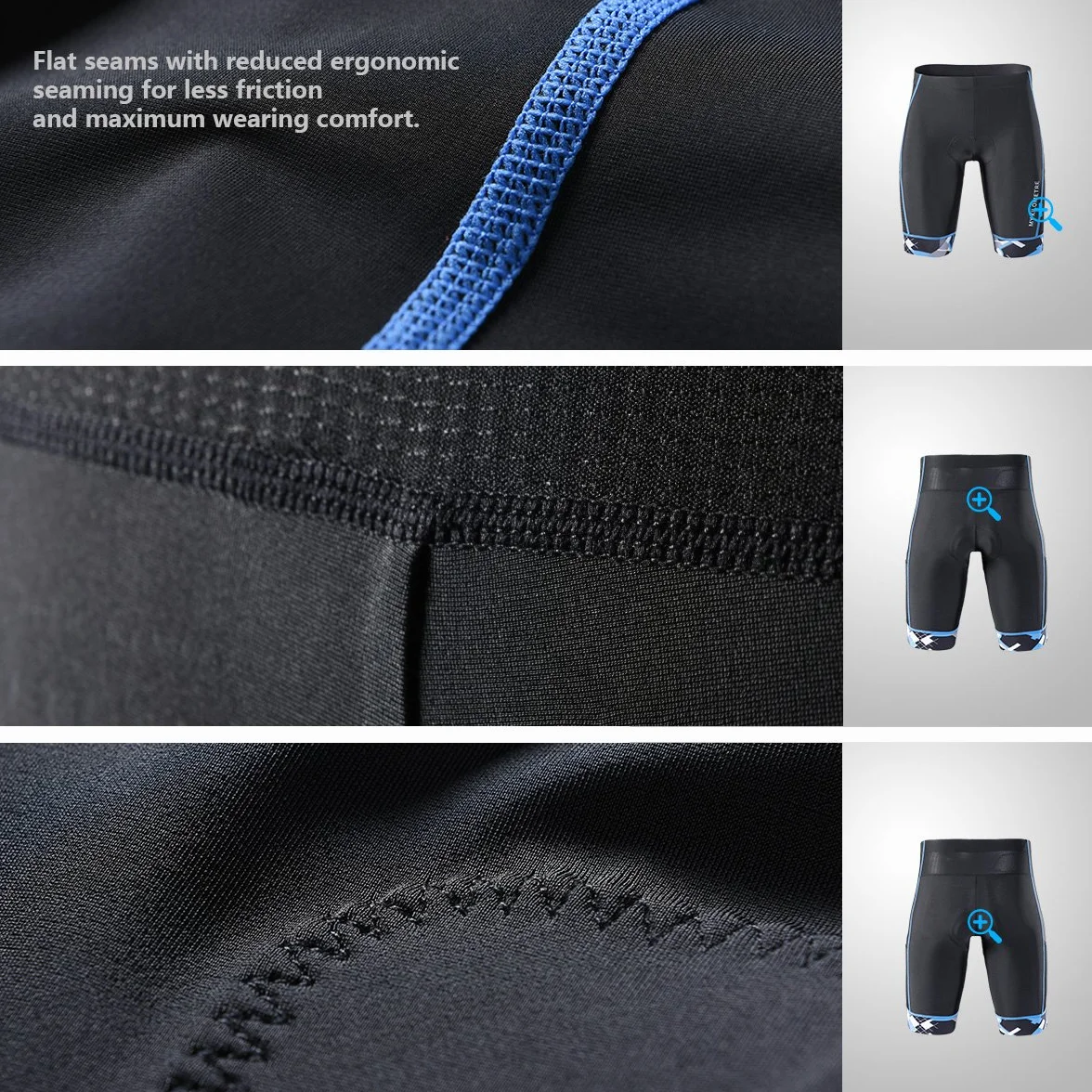 MY KILOMETRE Triathlon Hose Herren – Tri Shorts mit Kordelzug, Atmungsaktiv & Schnelltrocknend, 2 Seitentaschen für Schwimmen, Radfahren und Laufen