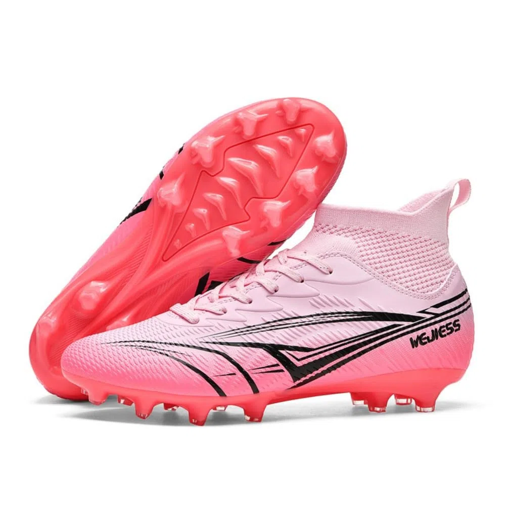 Herren Fußballschuhe Kunstrasen High Top Fussballschuhe Professionelle OutdoorFootball Schuhe Jugendliche Fußballschuhe Leichtathletik Trainingsschuhe