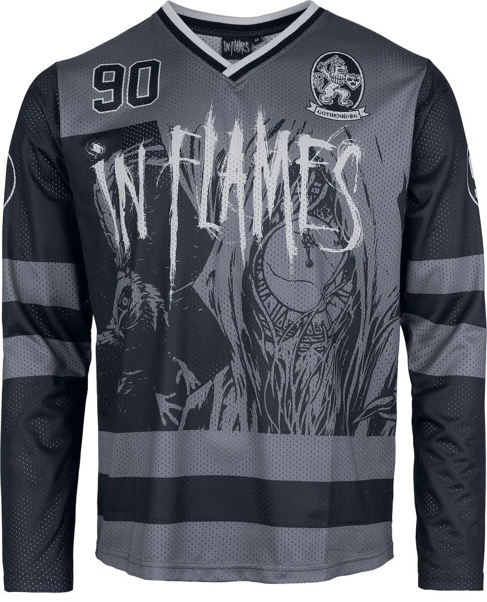 In Flames Hockey Jersey Männer Trikot Multicolor Activewear, Band-Merch, Bands, Sport, Trikots