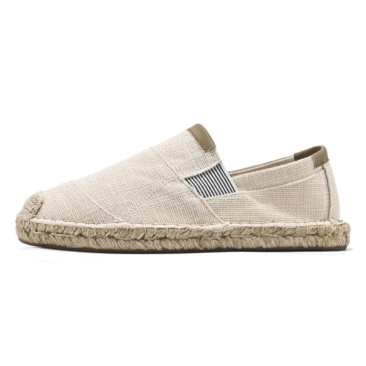 Alexis Leroy Herren Espadrilles Klassischer Espadrille-Slipper für Herren Flacher Slipper