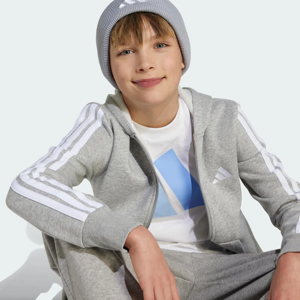 adidas Unisex Kids Essentials Kids Kapuzenjacke