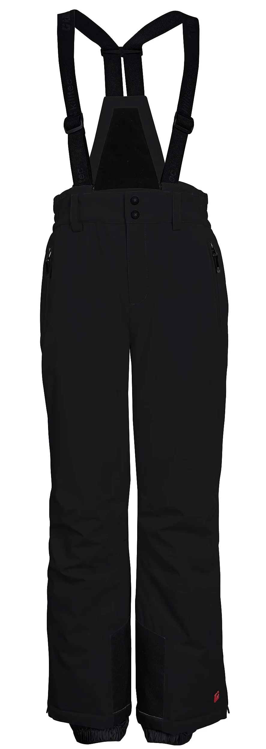 killtec Jungen Skihose/Funktionshose mit Latz, Kantenschutz und Schneefang KSW 148 BYS SKI PNTS, schwarz, 164, 41184-000