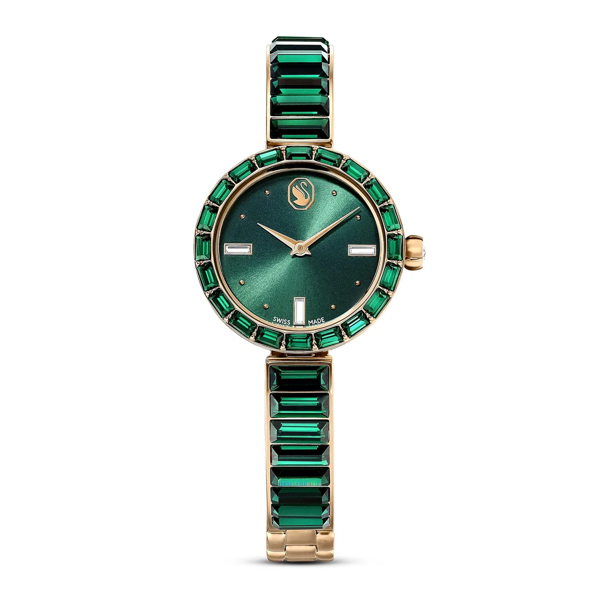 Swarovski Matrix Kollektion Armreif-Uhr, Swiss Made