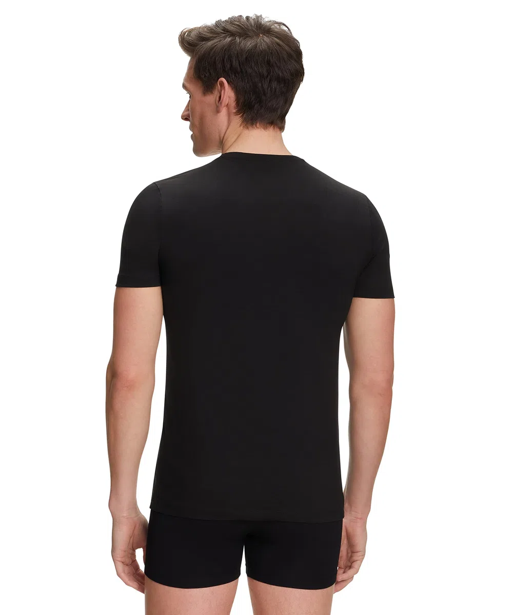 FALKE Herren Daily Comfort 2-Pack V Neck Unterwäsche bequemes Unterhemd hautfreundlich Kurzarm mit V-Ausschnitt im Multipack schnelltrocknende atmungsaktive nachhaltige Baumwolle 2 Stück