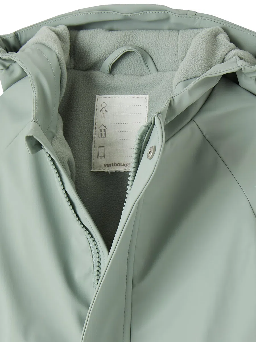 Vertbaudet Baby Regen-Overall mit Fleecefutter und Kapuze, Recycling-Polyester