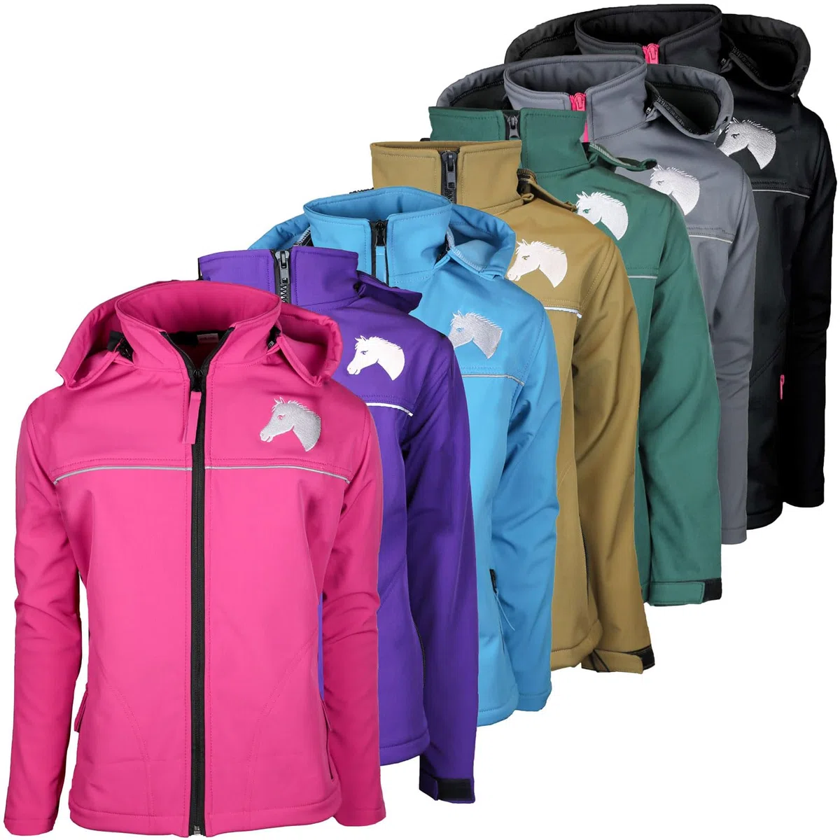 Kinder Softshell Reitjacke Kinderreitjacke Eve