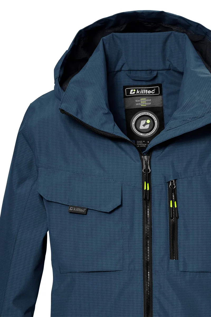 Killtec Jungen Kos 140 Bys Jckt Funktionsjacke ist wasserdicht/Outdoorjacke mit Kapuze