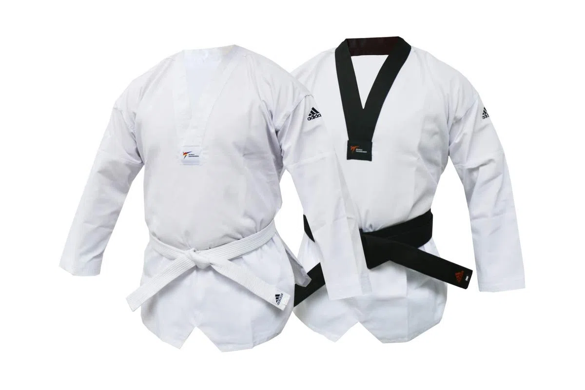 adidas WT Taekwondo Club Dobok ohne Streifen Martial Arts Uniform