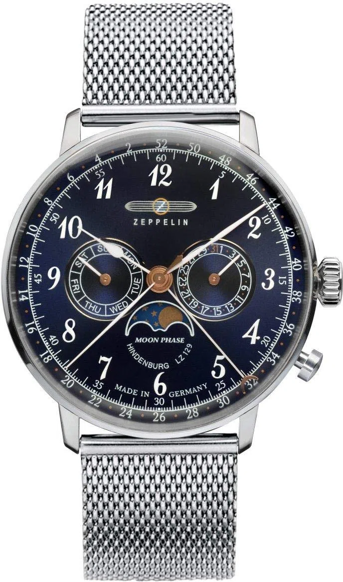 Zeppelin Herrenuhr Serie LZ129 Hindenburg Mondphase 7036M-3
