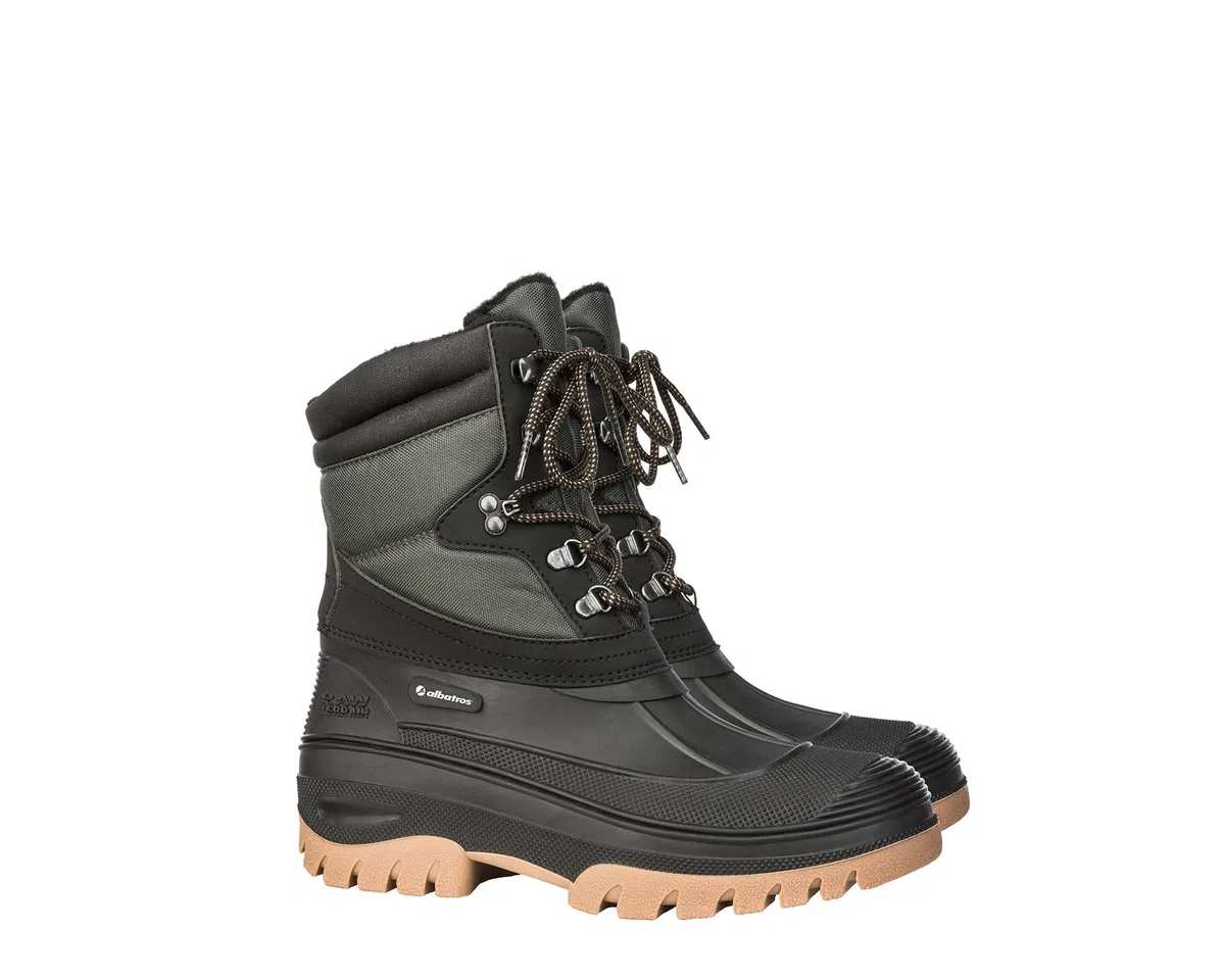 ALBATROS Hudson Boots – warme Winterstiefel gefüttert – hohe Damen Stiefel für Garten, Wald, Stall & als Trekking Schuhe – Outdoor Schuhe warm