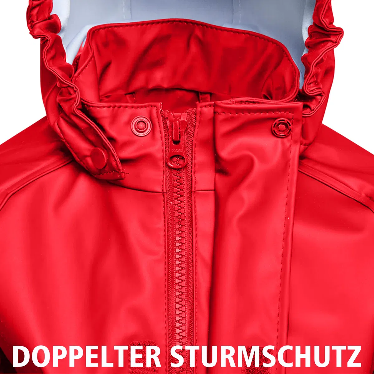 Kinder Regenanzug Jungen Mädchen - Wasserdichtes PU Regenjacke & Hose, Winddicht, Reflektoren, Verstellbare Träger, für Schule, Kindergarten & Outdoor