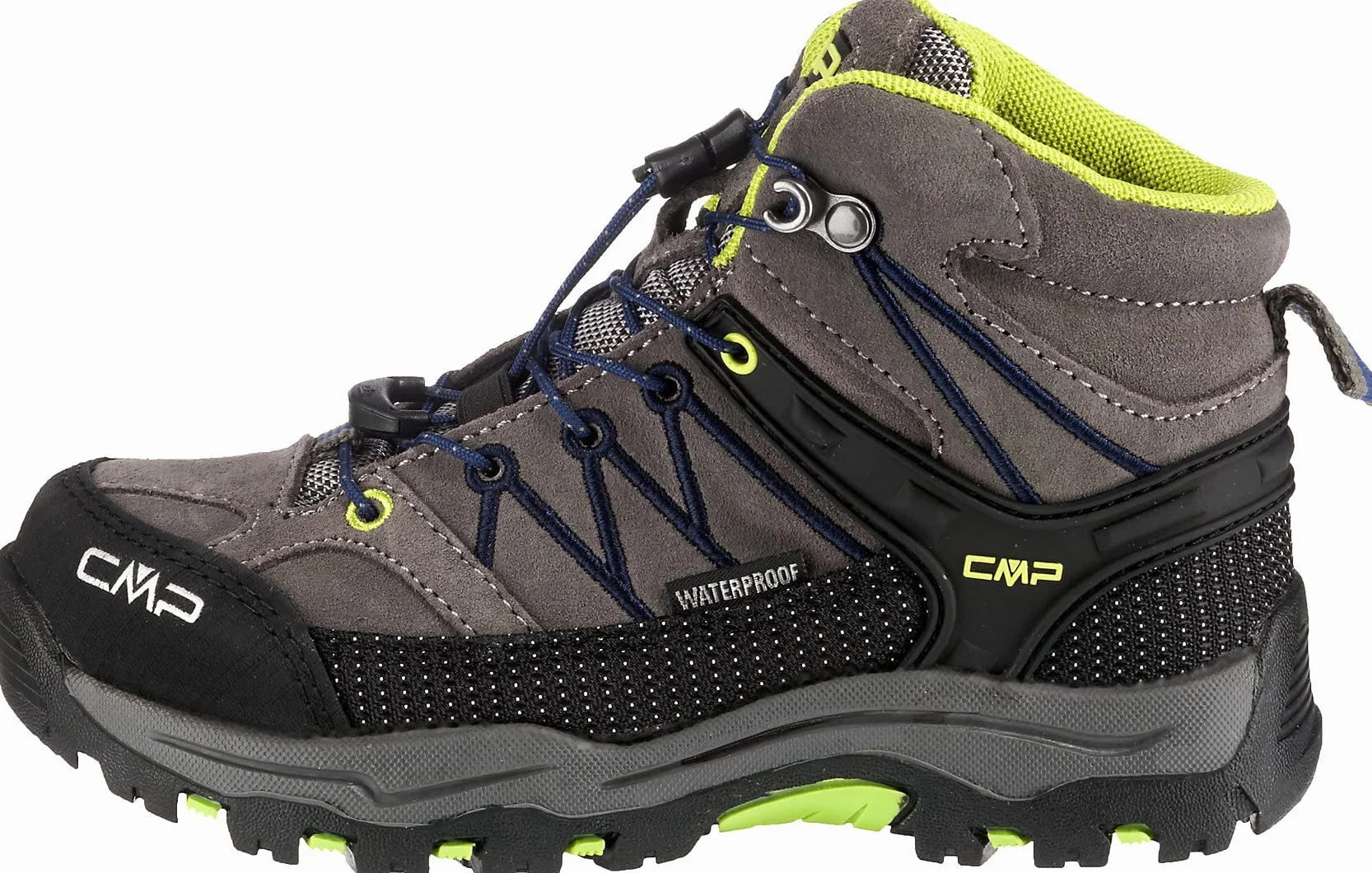 CMP Unisex Kinder Kids Rigel Mid Trekking Shoes WpTrekking-Schuhe | Clima Protect, rockene Füße, atmungsaktiv, griffige Sohle, schnelles Schnüren, stabiler Knöchelhalt, Lederschuhe, Outdoor