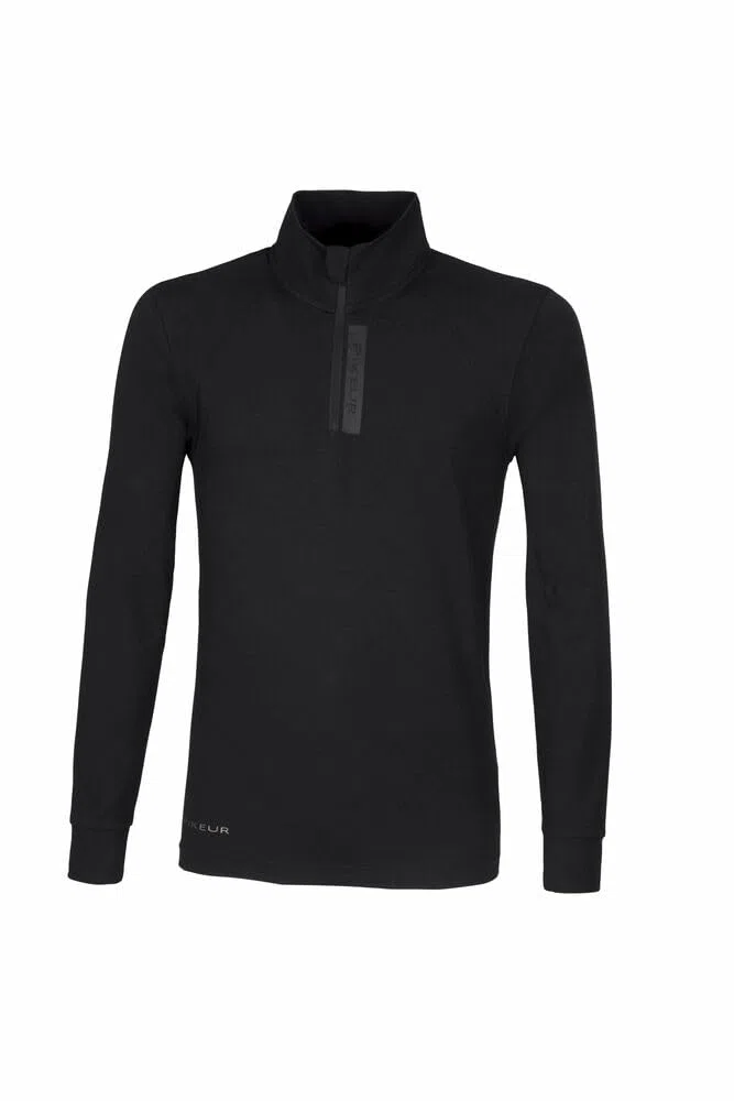 Pikeur Zip Shirt Sports Herren Langarm Black Sportswear HW 23