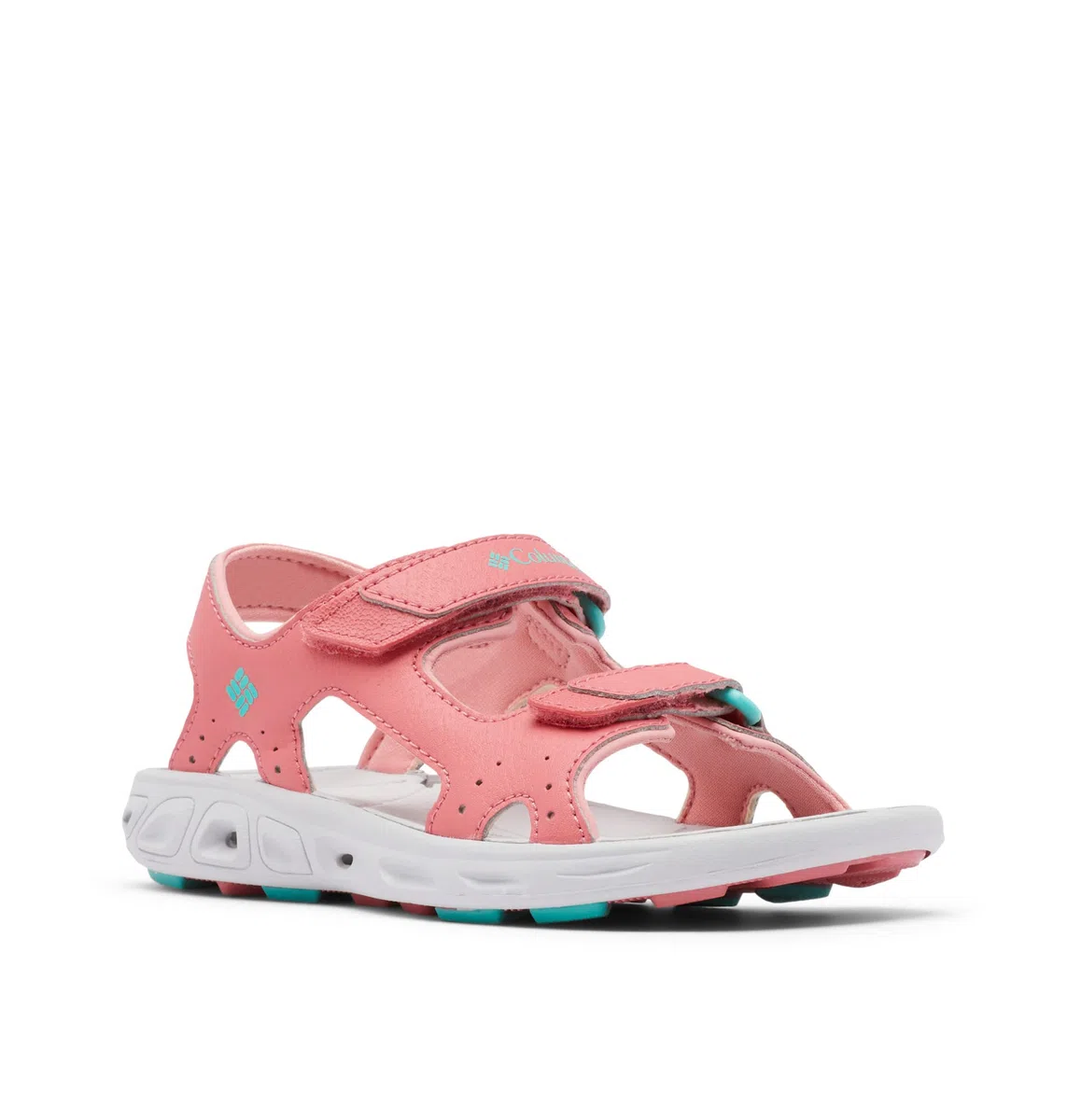 Columbia Youth Techsun Vent Trekkingsandalen für Unisex Kinder, Rot (Wild Salmon x Dolphin), 39 EU
