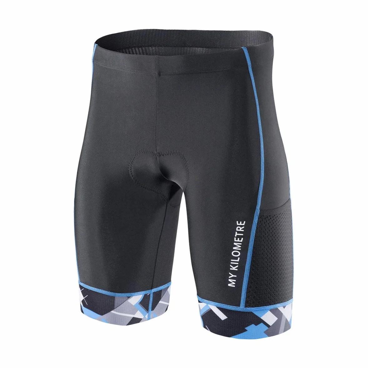 MY KILOMETRE Triathlon Hose Herren – Tri Shorts mit Kordelzug, Atmungsaktiv & Schnelltrocknend, 2 Seitentaschen für Schwimmen, Radfahren und Laufen