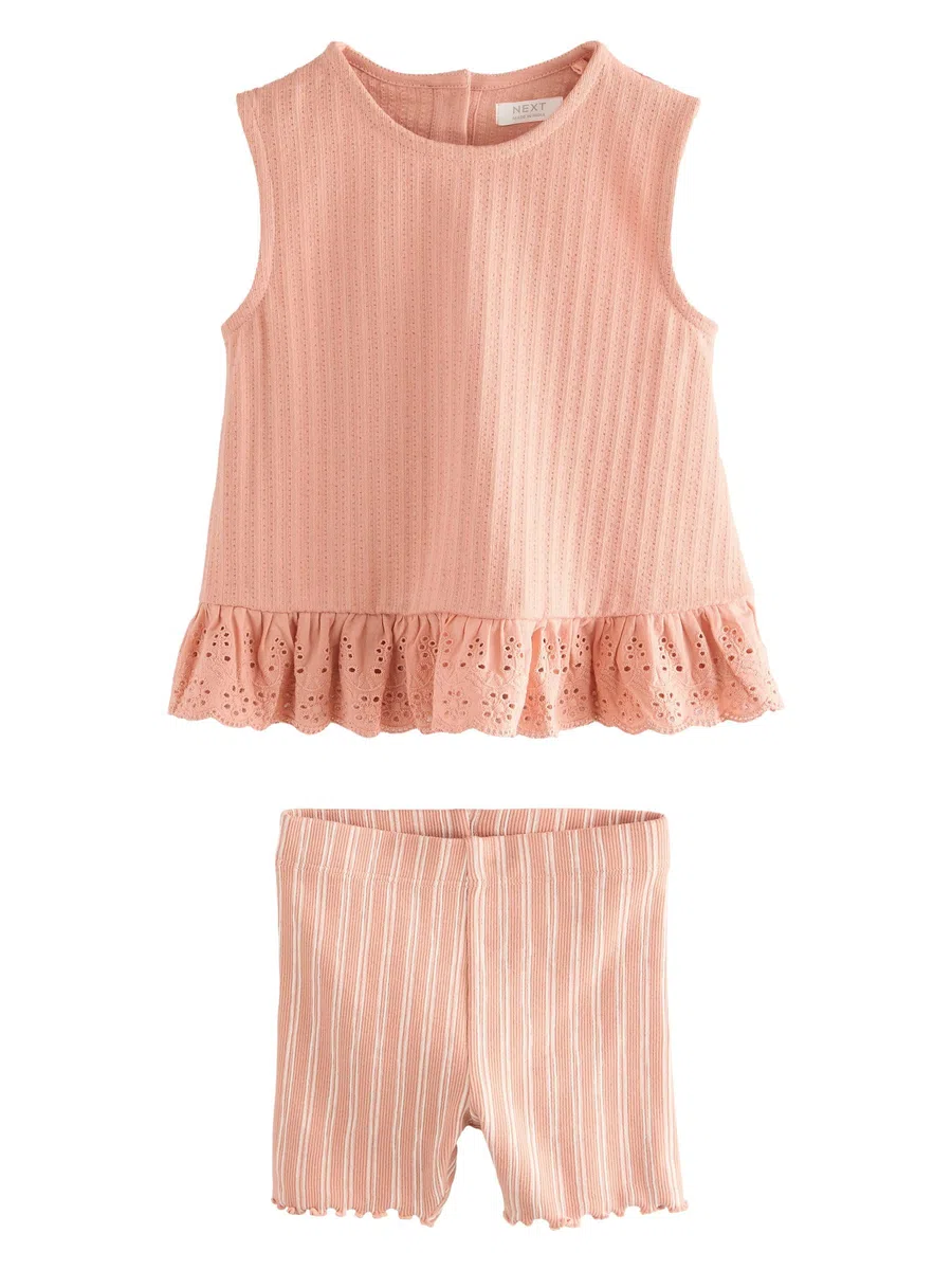 NEXT Mädchen Set mit Trägertop und Shorts, 2er-Pack 62-122