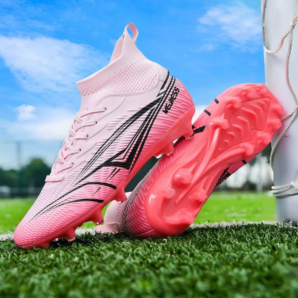 Herren Fußballschuhe Kunstrasen High Top Fussballschuhe Professionelle OutdoorFootball Schuhe Jugendliche Fußballschuhe Leichtathletik Trainingsschuhe