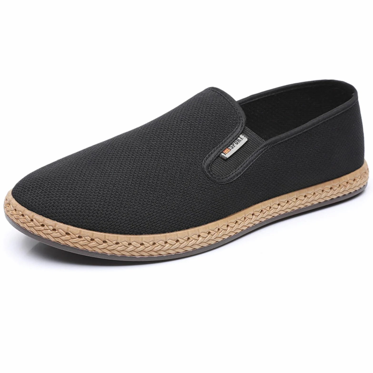 Espadrilles Herren Mesh Slippers für Herren Atmungsaktive Loafers Sommer Schuhe