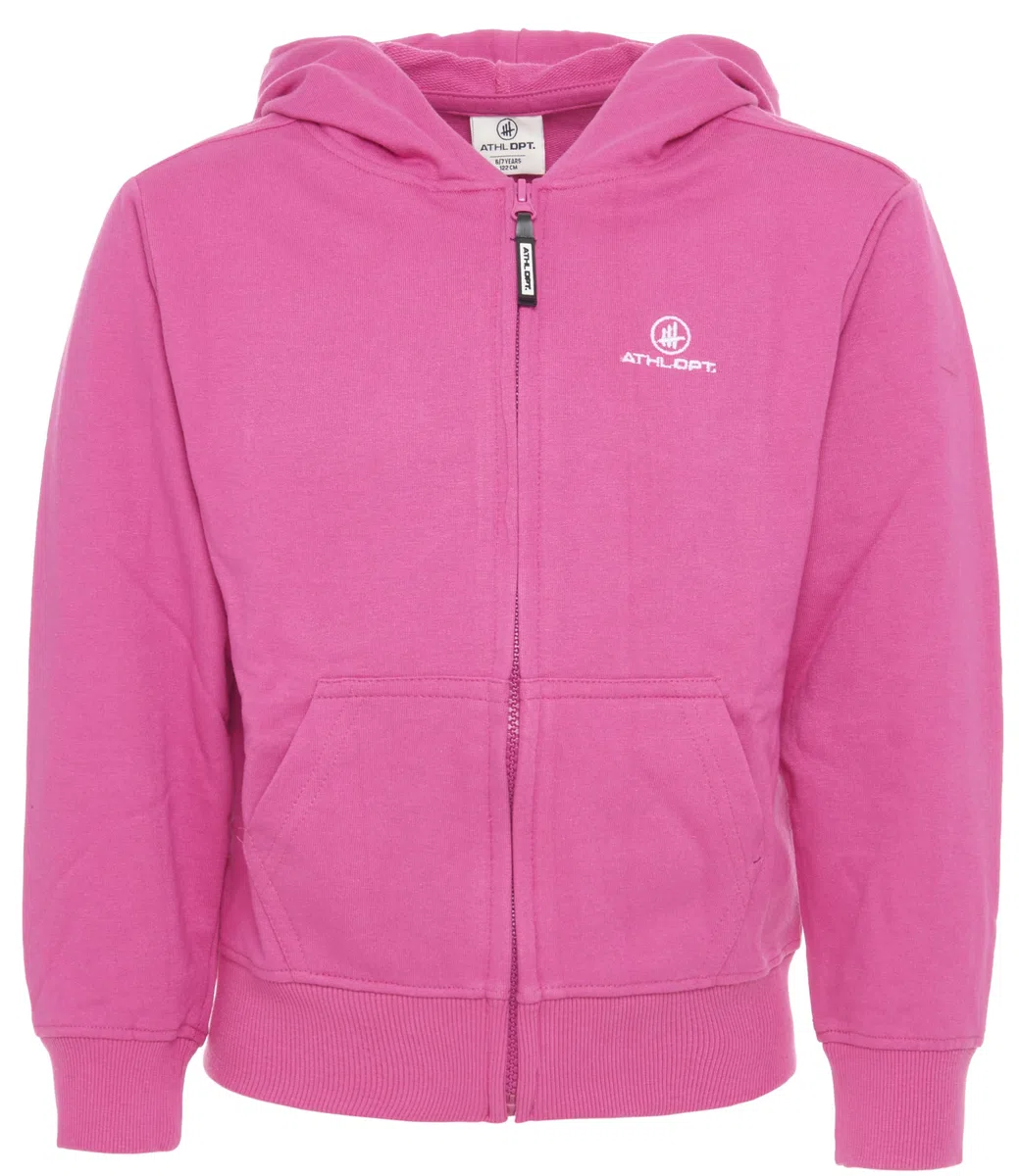 Mädchen gemütlicher Jogginganzug - Set aus Jogginghose und Kapuzenpullover mit Reißverschluß