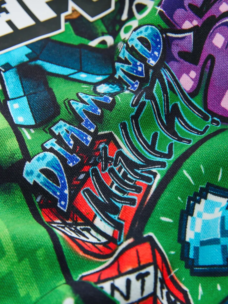 NEXT Jungen Standard Lizenziertes Kapuzensweatshirt Minecraft 98-176