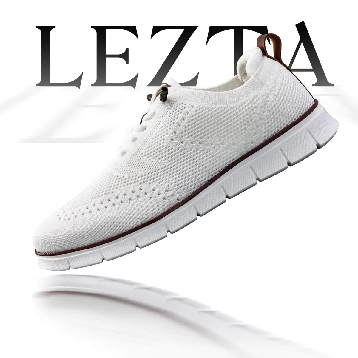 LEZTA Herren Schuhe Anzugschuhe Oxfords Sneakers Mesh Leichte Atmungsaktive Freizeit Elegante Sportschuhe Tennisschuhe Walkingschuhe