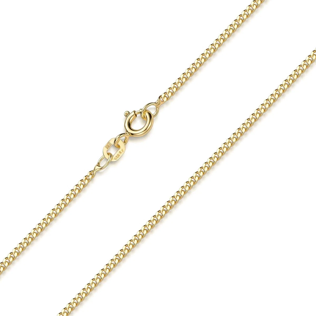 MATERIA by Matthias Wagner Panzerkette gold 1,7mm aus 925 Sterling Silber vergoldet