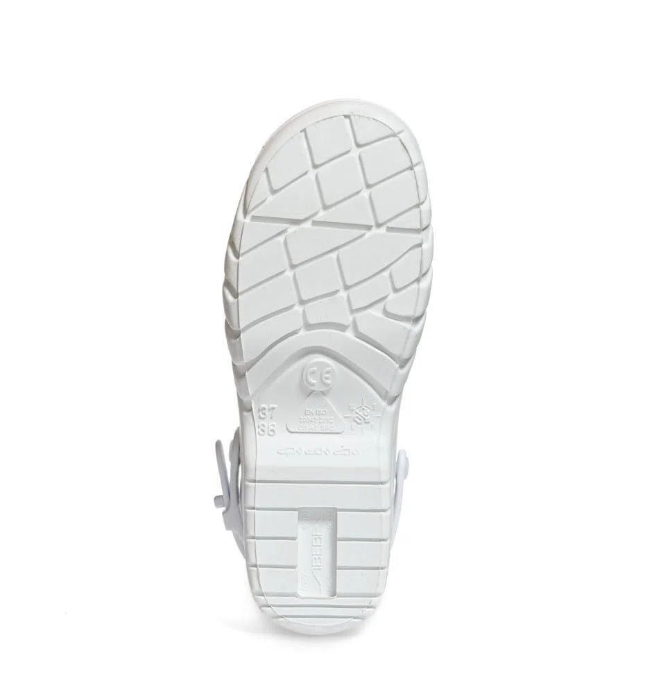 ABEBA 9600 AUTOKLAVIERBARE CLOGS Verstopfen, OB, A, E, SRC, Weiß, Größe 44