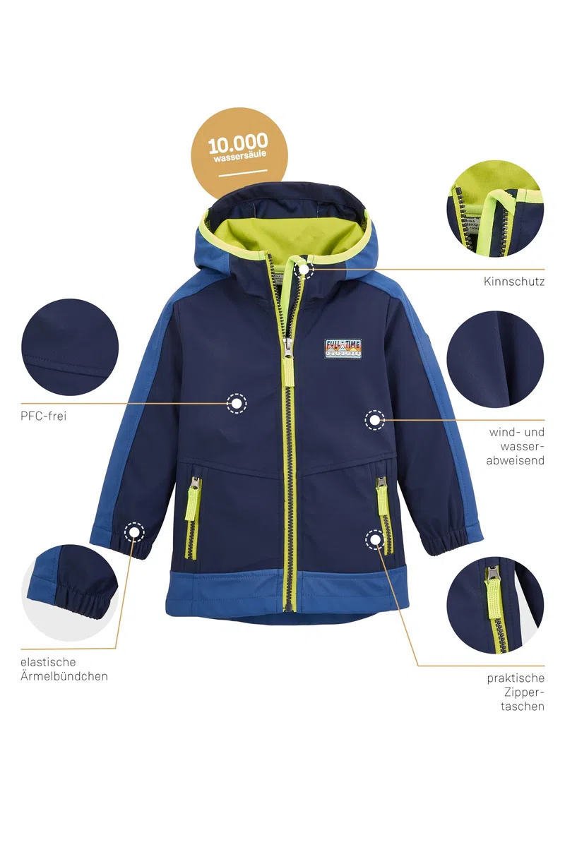 first instinct by killtec Unisex Fios 60 Mns Sftshll Jckt Softshell Jacke/Outdoorjacke mit Kapuze