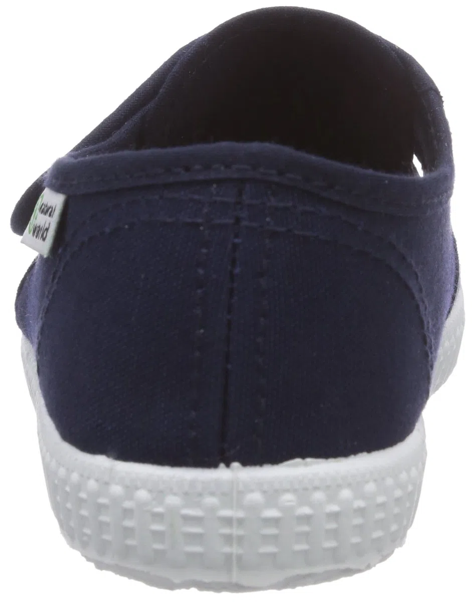 Natural World Blucher Velcro LISO, Mädchen Derby Schnürhalbschuhe, Blau (Marino 77), 27 EU