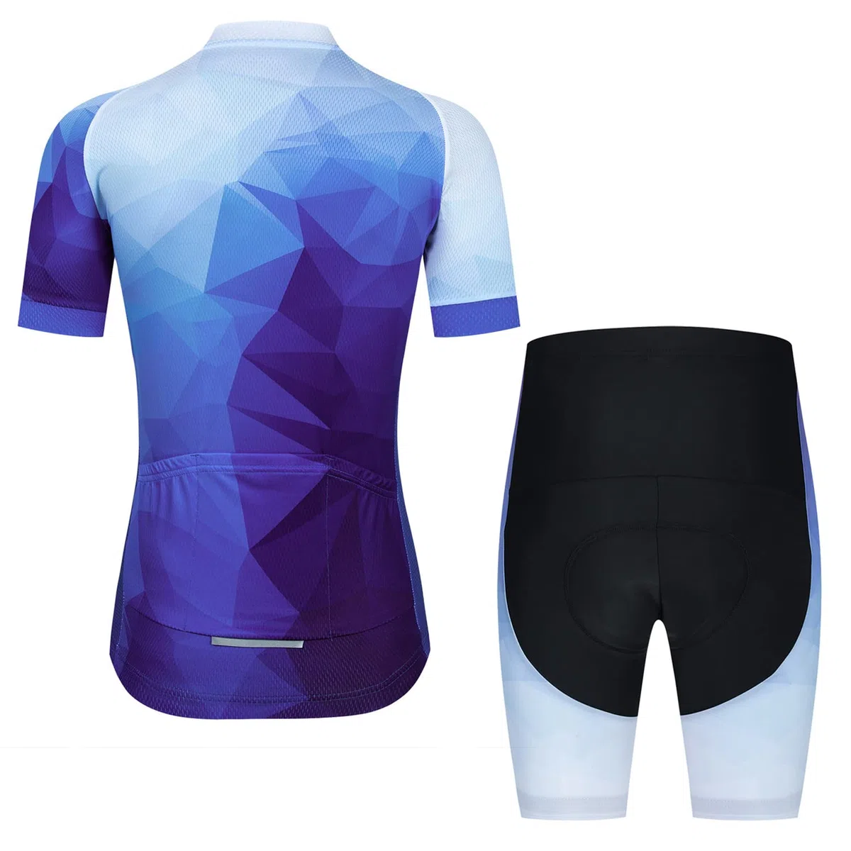 Radtrikot-Shorts-Set, Damen, Bike-Top-Anzug, Reißverschlusstaschen, Damen-Fahrradbekleidung
