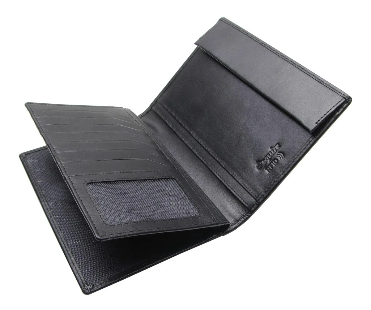 Esquire Ausweisetui New Silk Brieftasche Black schwarz